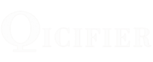 Qicifier white logo footer