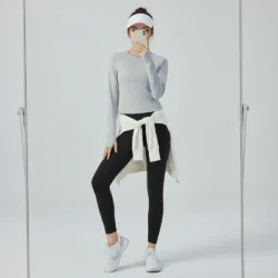 Áo Thun Thể Thao Dài Tay Nữ Phối Lưới Thoáng Khí – 2988YF